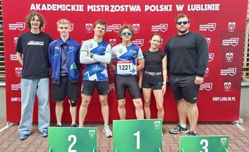 Sześć medali dla reprezentantów Politechniki Rzeszowskiej podczas Akademickich Mistrzostw Polski w Lekkiej Atletyce w Lublinie