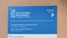 Tablica informacyjna Małej sali gimnastycznej
