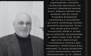 Zdjęcie ŚP Jacka Lutaka wraz z kondolencjami