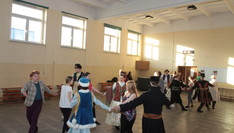 Wnętrze małej sali- Zespół Piesni i Tańca PRz- Połoniny