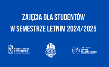 Zajęcia w semestrze letnim 2024/2025